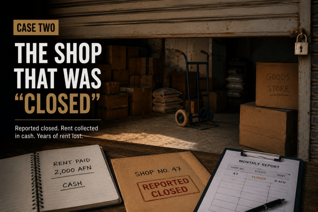 Case two - the shop that was closed